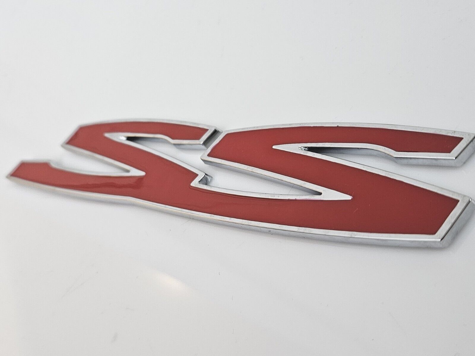 Holden SS Badge – VE VF Commodore, Door/Quarter Panel, Sedan Wagon Ute, Silver Plastic