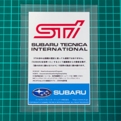 Windscreen Registration REGO Decal for Subaru WRX STI GC8 GDB Forester SG9 SH